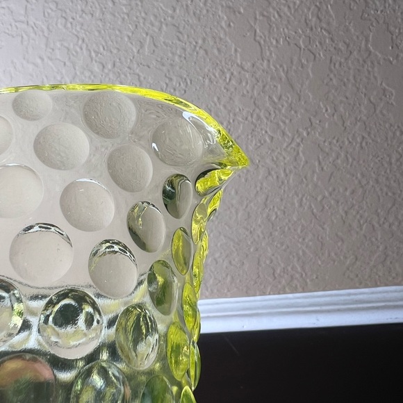 Antique 1880 EAPG Attenbury and Co Polka Dot Pitcher, Early American Pressed Gla - Picture 9 of 10